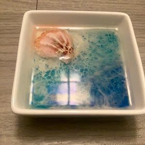 Ocean Trinket Tray with Shell! - NEW
